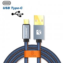 Câble USB type-C 1mt Floveme Denin Texture