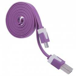 Câble plat 1mt USB-microUSB