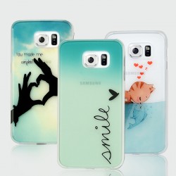 Coque You-made-me + Smile + Cat-Fish-in-Love Samsung Galaxy S6
