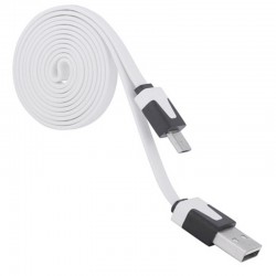 Câble plat 1mt USB-microUSB