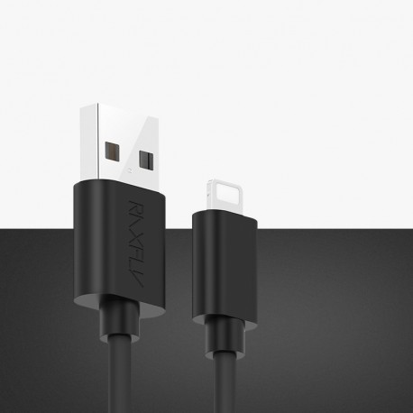Câble Lightning 2mt RAXFLY W-2M-IP Noir