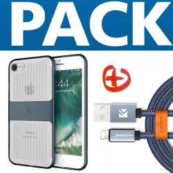 Coque LUGGAGE TRAVELLING + Câble Lightning 1mt Apple iPhone 7/8