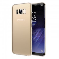 Coque souple Floveme Crystal contours strass Samsung Galaxy S8 Plus