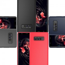 Coque silicone gel Floveme Carbon Style Samsung Galaxy Note 8