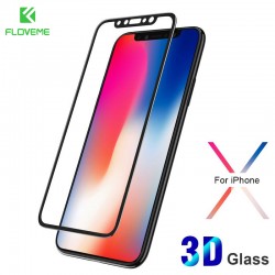 Protection écran verre trempé intégrale avec contour Apple iPhone X
