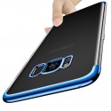 Galaxy S8 Coque silicone gel FLOVEME 3D Plating contours métallisé