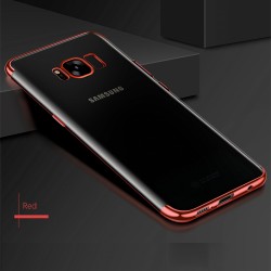 Coque silicone gel FLOVEME 3D Plating contours métallisé Samsung Galaxy S8 Plus
