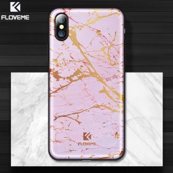 Coque rigide FLOVEME Effet Marbré Apple iPhone X