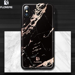 Coque rigide FLOVEME Effet Marbré Apple iPhone X