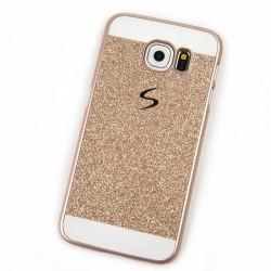 Coque pailletée Powder Glitter Samsung Galaxy S6 Rose