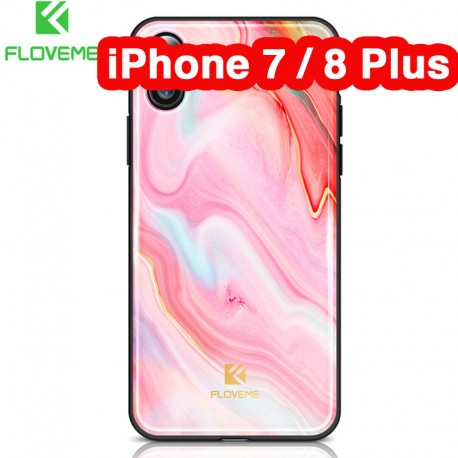 Coque rigide FLOVEME Agate Series Apple iPhone 7/8 Plus Rose