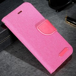 Etui folio CLOTH SKIN Apple iPhone 6/6S Plus Bleu