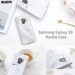 Coque silicone gel ESR Effet Marbré Samsung Galaxy S9