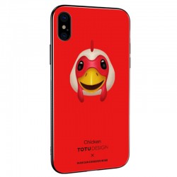 Coque rigide TOTUDesign Vitros Animoji Series Apple iPhone X Chicken
