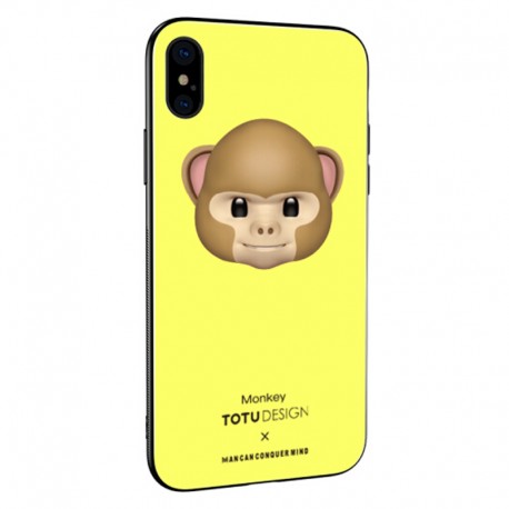Coque rigide TOTUDesign Vitros Animoji Series Apple iPhone X Monkey