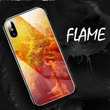 Coque rigide TOTUDesign Vitros ink Series Apple iPhone X Flame