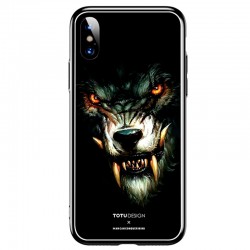 Coque rigide TOTUDesign Vitros Animals Series Apple iPhone X Loup