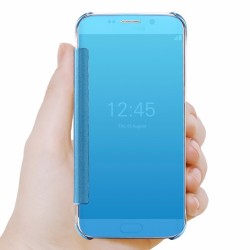 Etui folio Mirror Clear View Samsung Galaxy S6 Edge Plus Or
