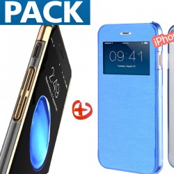 Pack Etui Folio + Coque rigide Apple iPhone 7/8 Plus