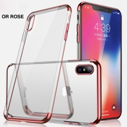 Coque silicone gel CAFELE 3D Plating contours métallisé Apple iPhone Xs MAX