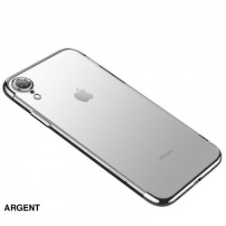 Coque silicone gel CAFELE 3D Plating contours métallisé Apple iPhone XR