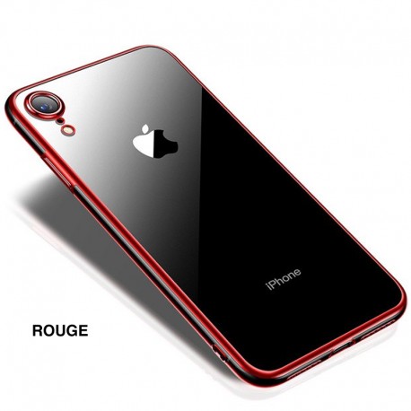 Coque silicone gel CAFELE 3D EDGE Plating contours métallisés Apple iPhone XR