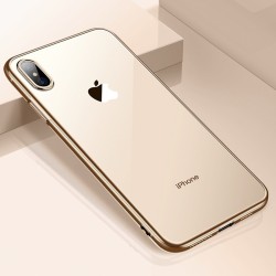 Coque silicone gel CAFELE 3D EDGE Plating contours métallisés Apple iPhone XS MAX
