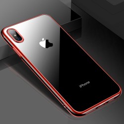 Coque silicone gel CAFELE 3D EDGE Plating contours métallisés Apple iPhone XS MAX
