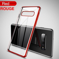 Coque silicone gel CAFELE 3D EDGE Plating contours métallisés Samsung Galaxy S10+