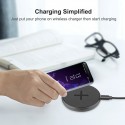 Chargeur rapide sans fil à induction QI NILLKIN BUTTON 10W Noir