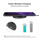 Chargeur rapide sans fil à induction QI NILLKIN BUTTON 10W Noir