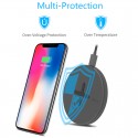 Chargeur rapide sans fil à induction QI NILLKIN BUTTON 10W Noir
