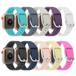 Bracelet sport silicone avec boucle (Taille M/L) Apple Watch 1/2/3/4/5 (38/40mm)