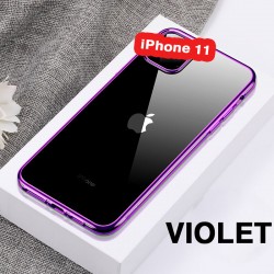 Coque silicone gel CAFELE 3D EDGE Plating contours métallisés Apple iPhone 11