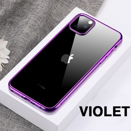 Coque silicone gel CAFELE 3D EDGE Plating contours métallisés Apple iPhone 11 PRO