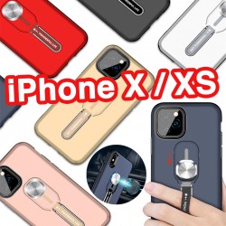 Coque rigide antichoc bimatière Magnetic Series avec béquille Apple iPhone X/XS