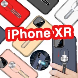 Coque rigide antichoc bimatière Magnetic Series avec béquille Apple iPhone XR