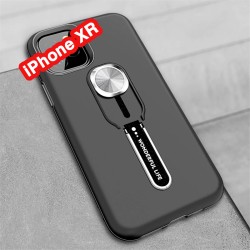 Coque rigide antichoc bimatière Magnetic Series avec béquille Apple iPhone XR