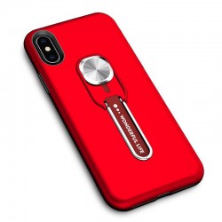 Coque rigide antichoc bimatière Magnetic Series avec béquille Apple iPhone XS MAX