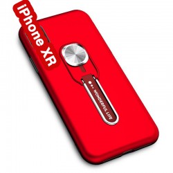 Coque rigide antichoc bimatière Magnetic Series avec béquille Apple iPhone XR