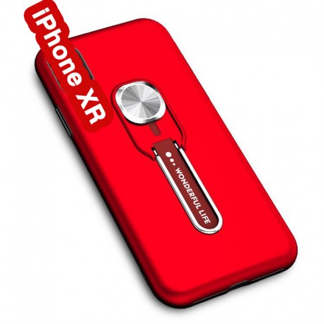 Coque rigide antichoc bimatière Magnetic Series avec béquille Apple iPhone XR