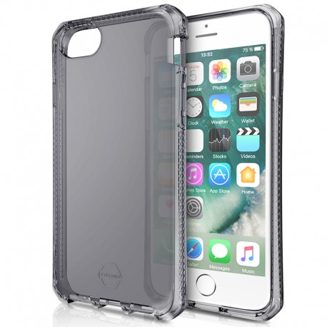 Coque souple ITSKINS Spectrum Clear Apple iPhone 7/8/6S/6/SE 2020 Noir