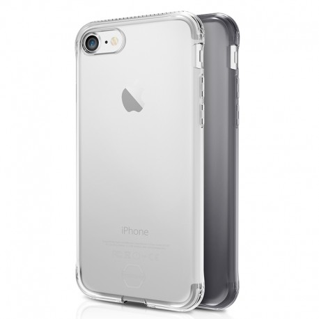 Coque souple ITSKINS NANO GEL DUO Apple iPhone 7/8/6S/6/SE 2020 Noir-Clair