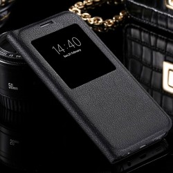 Etui folio View Lychee Skin Samsung Galaxy S7 Edge