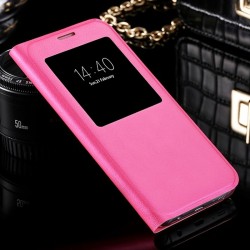 Etui folio View Lychee Skin Samsung Galaxy S7 Edge