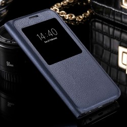 Etui folio View Lychee Skin Samsung Galaxy S7