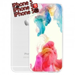 Coque silicone gel COLORFUL CLOTH Apple iPhone 5/5S/SE