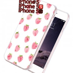 Coque silicone gel FRAISE Apple iPhone 5/5S/SE