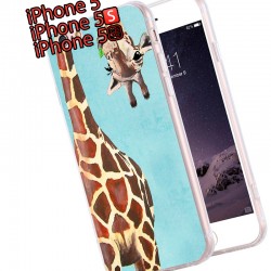 Coque silicone gel GIRAFE Apple iPhone 5/5S/SE