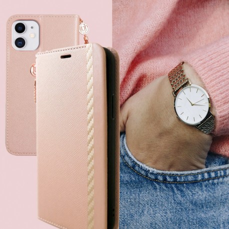 Etui folio Uunique Saffiano Flower Apple iPhone 11